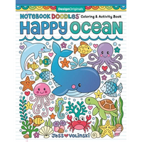 Notebook Doodles Happy Ocean: Coloring & Activity Book - Paperback