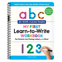 My First Learn-To-Write Workbook (Wipe Clean Edition): Pen Control, Line Tracing, Letters, and More! - Spiral