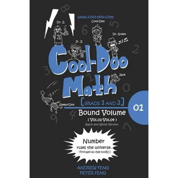 Cool-Doo Math - Grade 1&2 - Bound Vol.01 - Black & White Version - Paperback