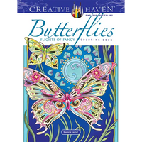 Creative Haven Butterflies Flights of Fancy Coloring Book - Paperback