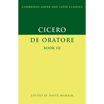 Cicero: De Oratore Book III - Paperback