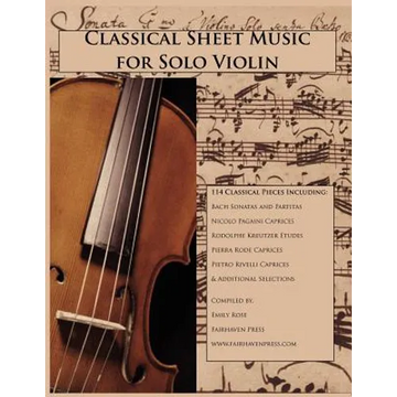 Classical Sheet Music for Solo Violin - Paperback