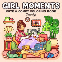 Girl Moments: Coloring Book for Adults and Kids - Paperback