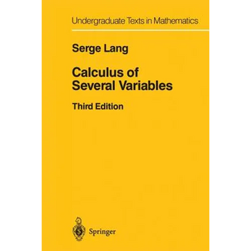 Calculus of Several Variables - Paperback