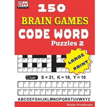 150 Brain Games - CODE WORD Puzzles 2 - Paperback