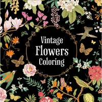 Vintage Flowers Coloring (Keepsake Coloring Books) - Paperback