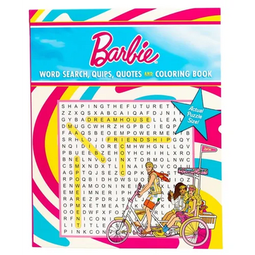 Barbie Word Search, Quips, Quotes, and Coloring Book - Paperback