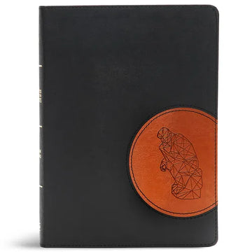 CSB Apologetics Study Bible for Students, Black/Tan Leathertouch: Black Letter, Teens, Study Notes and Commentary, Ribbon Marker, Sewn Binding, Easy-T - Imitation Leather