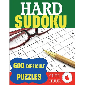 Hard Sudoku: 600 Difficult Puzzles - Paperback