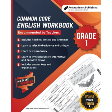 Common Core English Workbook: Grade 1 - Paperback