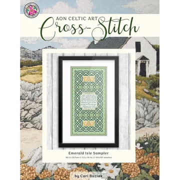 Emerald Isle Sampler: Celtic Cross-Stitch Chart, 7.2" x 14.1", Fun & Easy Counted Cross Stitch Pattern for Adults - Paperback