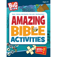 Big Book of Amazing Bible Activities: 200+ Puzzles, Dot-To-Dots, Hidden Pictures, Word Searches, Mazes, and More for Ages 4 to 8 - Paperback