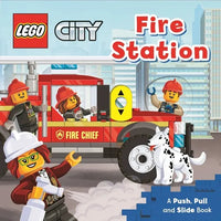 Lego(r) City. Fire Station: A Push, Pull and Slide Book - Board Book
