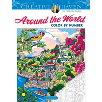 Creative Haven Around the World Color by Number - Paperback