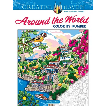 Creative Haven Around the World Color by Number - Paperback