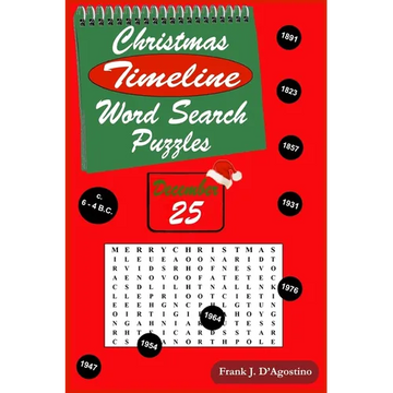 Christmas Timeline Word Search Puzzles - Paperback
