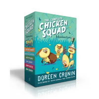 The Complete Chicken Squad Misadventures (Boxed Set): The Chicken Squad; The Case of the Weird Blue Chicken; Into the Wild; Dark Shadows; Gimme Shelte - Hardcover