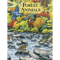 Forest Animals Coloring Book - Paperback