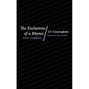 The Exclusions of a Rhyme: Poems and Epigrams - Paperback
