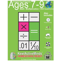 Grade 3 Worksheets - Math Multiplication, HomeSchool Ready +3500 Questions: Includes Timing & Scoring, Answer Keys, Knowledgebase Support - Paperback