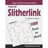 Tons of Slitherlink for Adults & Seniors: 1000 Easy to Hard Puzzles (10x10) - Paperback