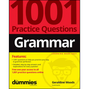 Grammar: 1001 Practice Questions for Dummies (+ Free Online Practice) - Paperback