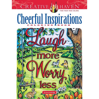 Creative Haven Cheerful Inspirations Coloring Book - Paperback