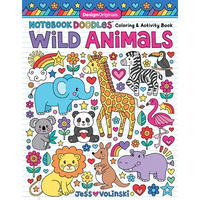 Notebook Doodles Wild Animals: Coloring & Activity Book - Paperback