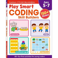 Play Smart Coding Skill Builders: For Ages 5-7 (Gakken Steam Workbooks) - Paperback