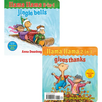 Llama Llama 2-In-1: Gives Thanks/Jingle Bells - Board Book
