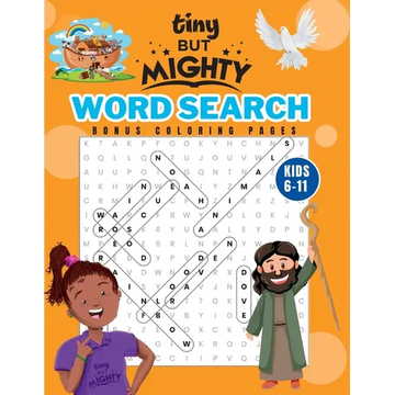 Tiny But Mighty Bible Activity Book For Kids: 100+ Christian Word Searches and Coloring Pages, Ages 6 to 11 - Paperback