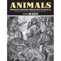 Animals: 1419 Royalty-Free Illustrations of Mammals, Birds, Fish, Insects, Etc. - Paperback