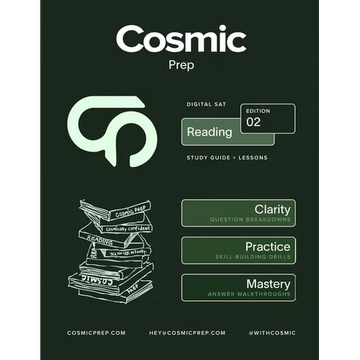 Cosmic Prep Digital SAT Reading Guide Second Edition - Paperback