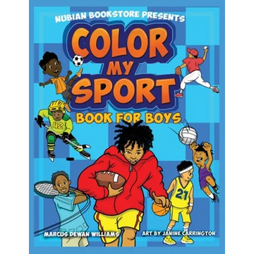 Nubian Bookstore Presents Color My Sport Book For Boys - Paperback