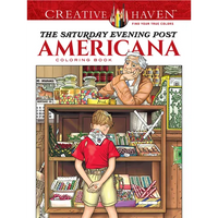 Creative Haven the Saturday Evening Post Americana Coloring Book - Paperback