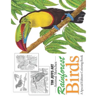 Rainforest Birds: A Special Edition Coloring Book - Paperback