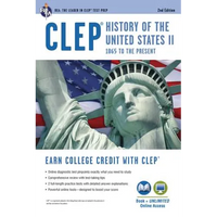 Clep(r) History of the U.S. II Book + Online - Paperback
