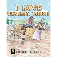 I Love Western Riding Coloring Book - Paperback