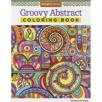 Groovy Abstract Coloring Book - Paperback