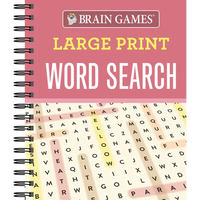 Brain Games - Large Print Word Search - Spiral