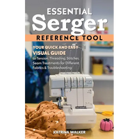 Essential Serger Reference Tool: Your Quick and Easy Visual Guide to Tension, Threading, Stitches, Seam Treatments for Different Fabrics & Troubleshoo - Spiral