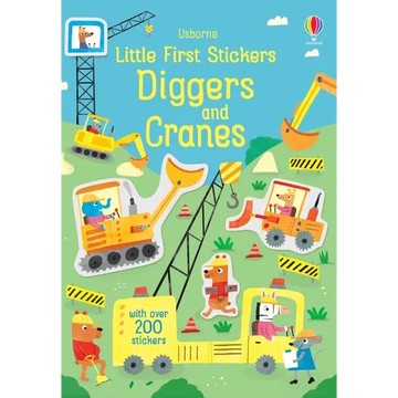 Little First Stickers Diggers and Cranes - Paperback