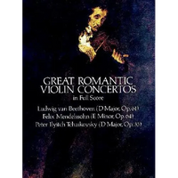 Great Romantic Violin Concertos in Full Score - Paperback