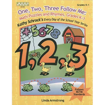 One, Two, Three, Follow Me: Math Puzzles and Rhymes, Grades K-1 - Paperback