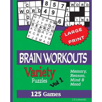 BRAIN WORKOUTS (Variety) Puzzles Vol 1 - Paperback