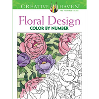 Creative Haven Floral Design Color by Number Coloring Book - Paperback