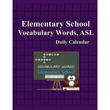 Whimsy Word Search, Elementary School Vocabulary Words - Daily Calendar - in ASL - Paperback