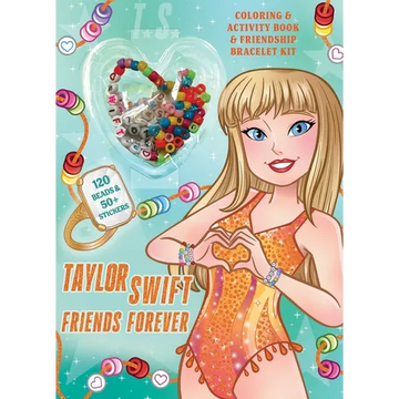 Taylor Swift Friends Forever Coloring & Activity Book with Friendship Bracelet Kit - Paperback