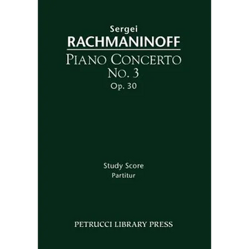 Piano Concerto No.3, Op.30: Study score - Paperback