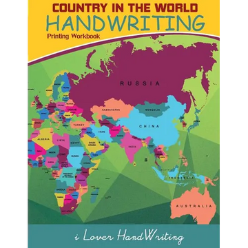 Country in The World: Handwriting: Printing Workbook: Tracing Practice for Kids: (Ages 3-5, Country Words Writing Practice) - Paperback